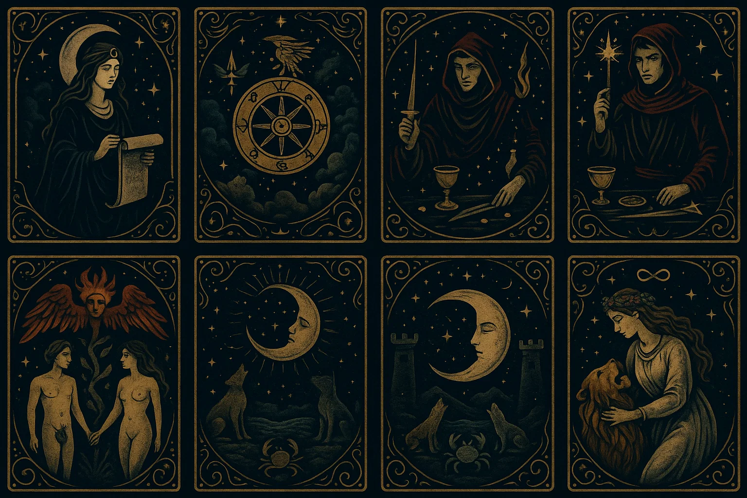 Tarot Horoskop, Tarotkarten, Sternzeichen, Tageskarte, 22. August 2025