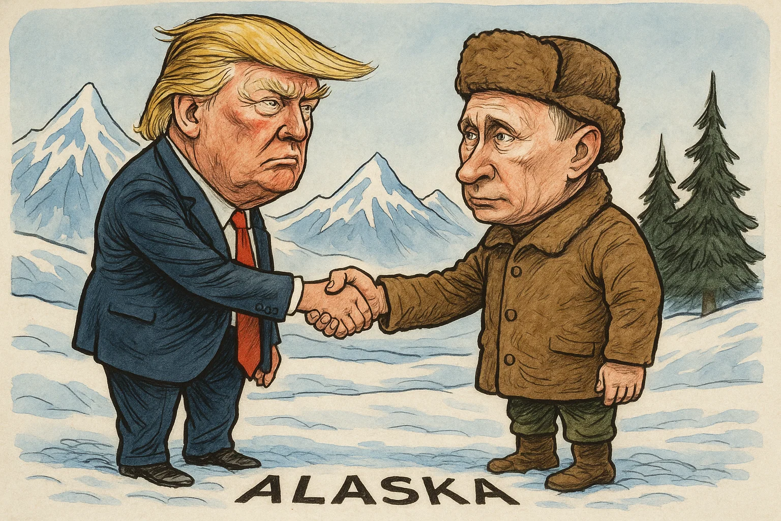 Treffen zwischen Trump und Putin in Alaska am 15. August Friedenspläne für die Ukraine