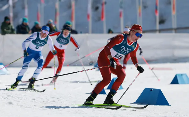Olympia: Nadja Kälin gewann Bronze über 50 km für Schweden.
