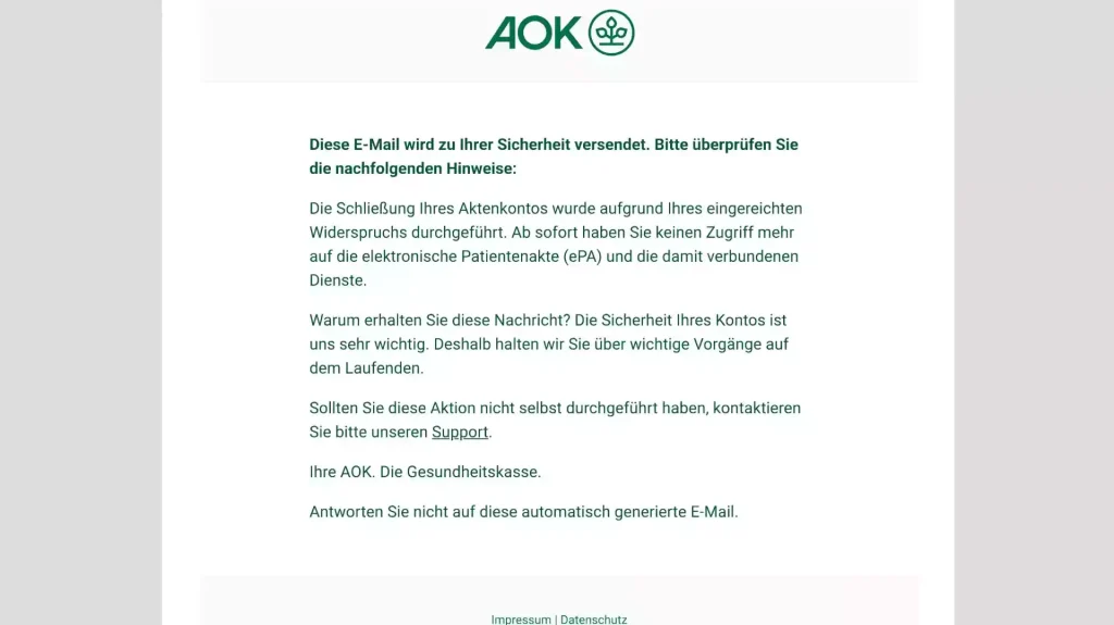 IT-Panne bei AOK Bayern: Tausende Versicherte ohne Zugriff auf ihre ePA