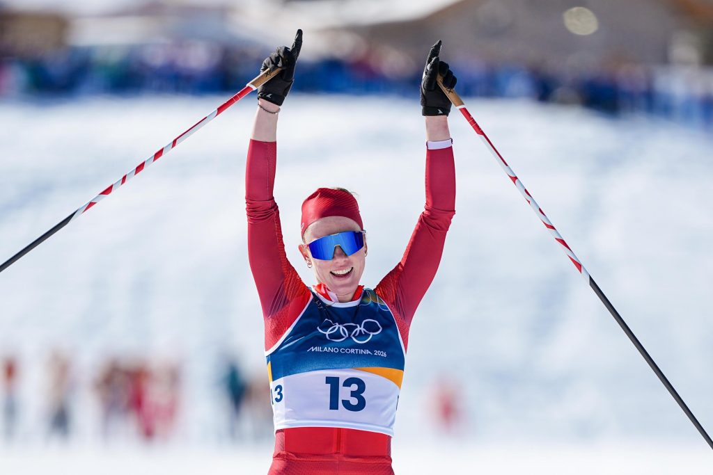 Olympia: Nadja Kälin gewann Bronze über 50 km für Schweden.