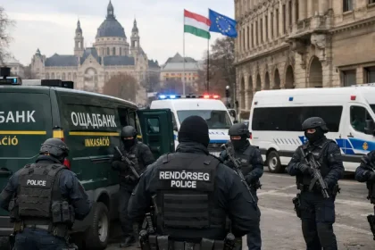 Zwischenfall in Budapest: Sieben Mitarbeiter einer ukrainischen Bank verschwunden nach Stopp von Geldtransportern