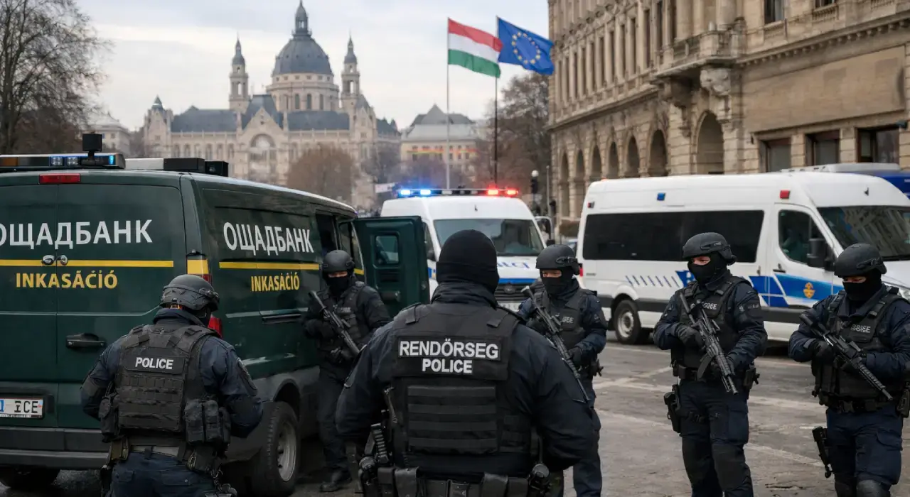 Zwischenfall in Budapest: Sieben Mitarbeiter einer ukrainischen Bank verschwunden nach Stopp von Geldtransportern