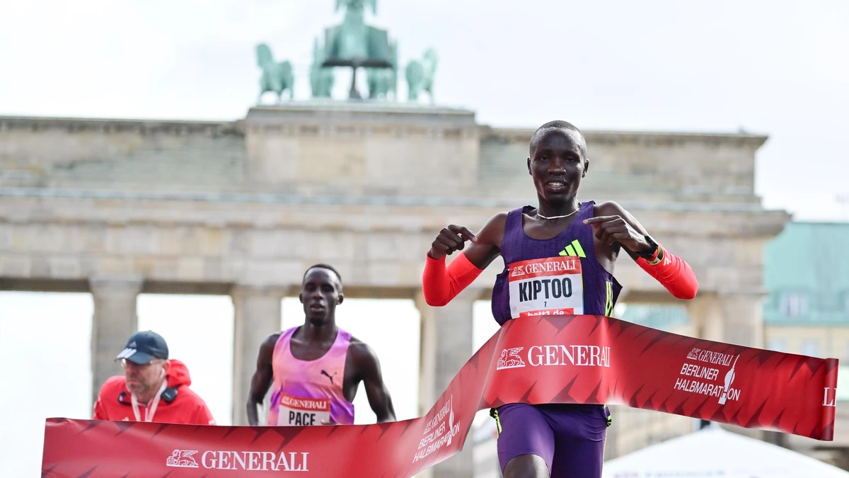 Berliner Halbmarathon 2026: Kiptoo gewinnt, Petros mit Rekord. Sieger, Zeiten und Eindrücke