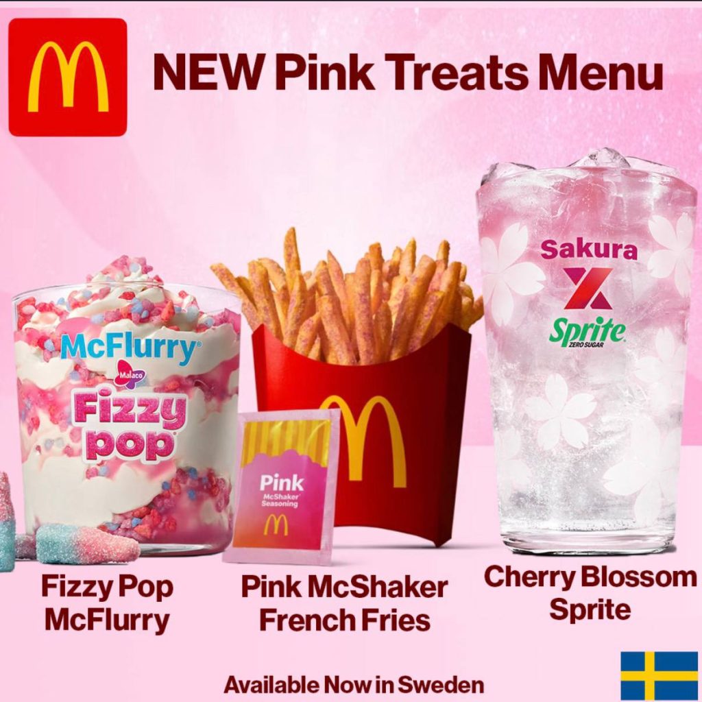 Pinkes Menü bei McDonald’s sorgt für Aufsehen – neue Desserts und Getränke vorgestellt