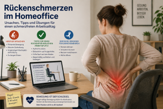 Rückenschmerzen im Homeoffice: Ursachen, Übungen und Warnzeichen