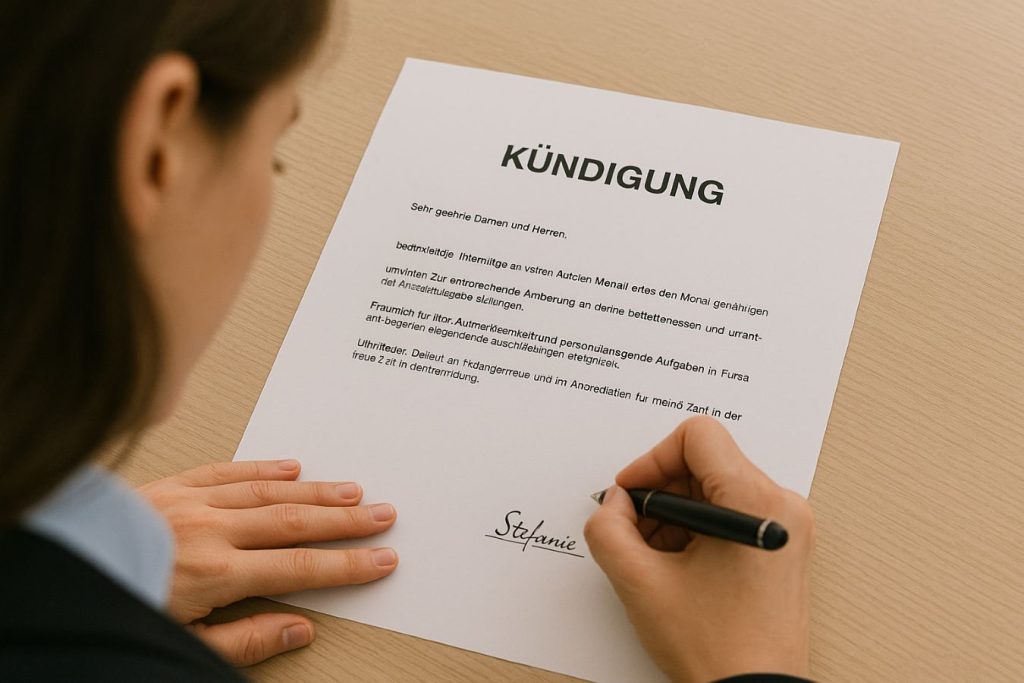 Kündigung schreiben: Vorlage, Fristen und was du beachten musst