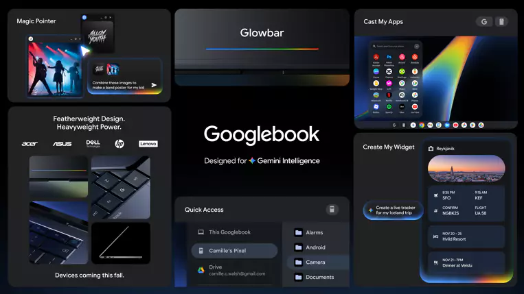 Googlebook ersetzt Chromebook? Google zeigt neue Android-Notebook-Generation
