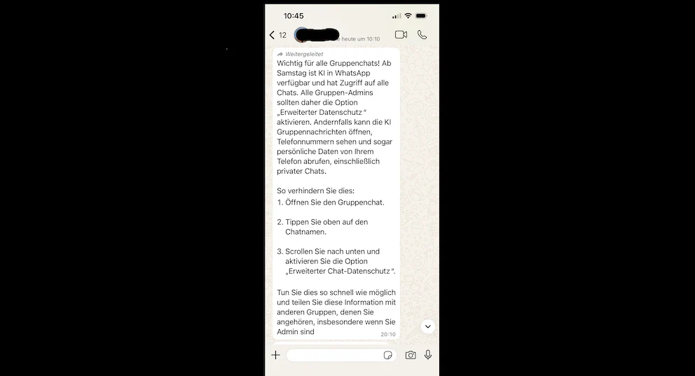 WhatsApp-Kettenbrief sorgt für Verunsicherung: Liest die Meta-KI wirklich alle Chats mit?