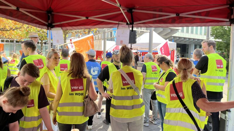 WDR-Warnstreik im Juni: Wann gestreikt wird und was Verdi verlangt