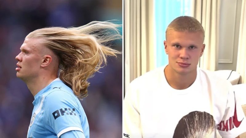 Erling Haaland schneidet seine langen Haare ab: Dieser Look überrascht die Fans