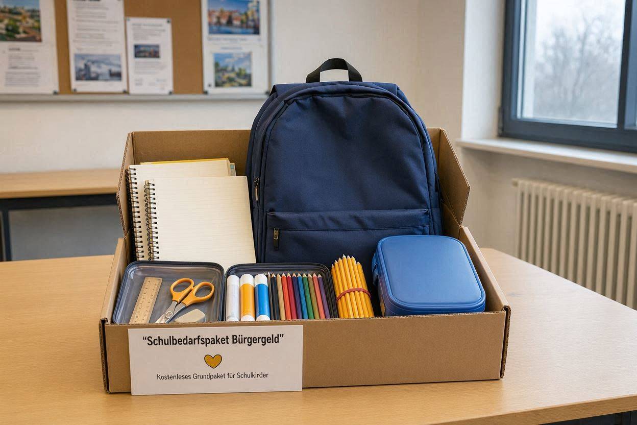 Schulbedarfspaket Bürgergeld 2026: 195 Euro pro Kind