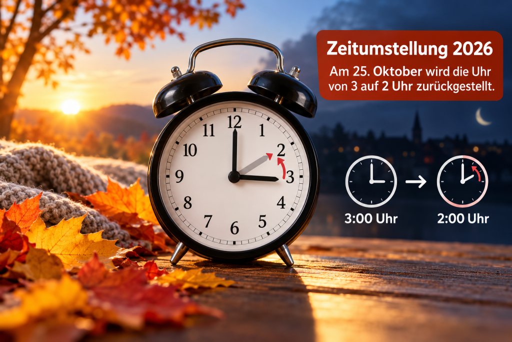 Zeitumstellung 2026: wann und was sich ändert