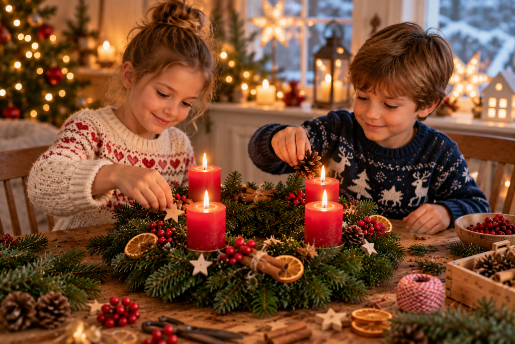 Adventskranz binden 2026: Anleitung Schritt für Schritt
