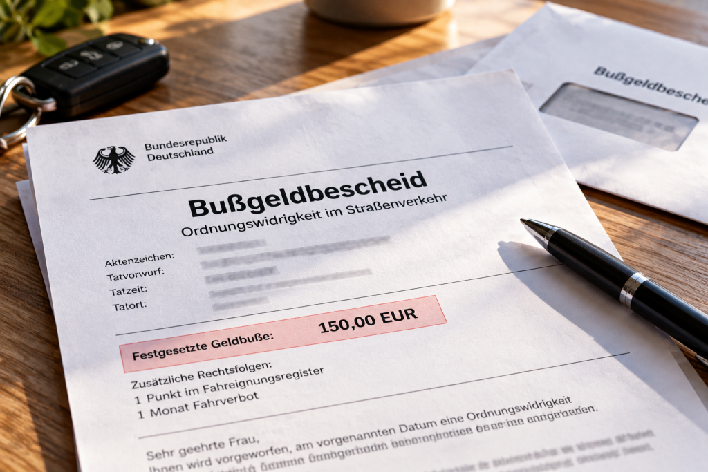Bußgeldkatalog 2026: alle Strafen im Überblick