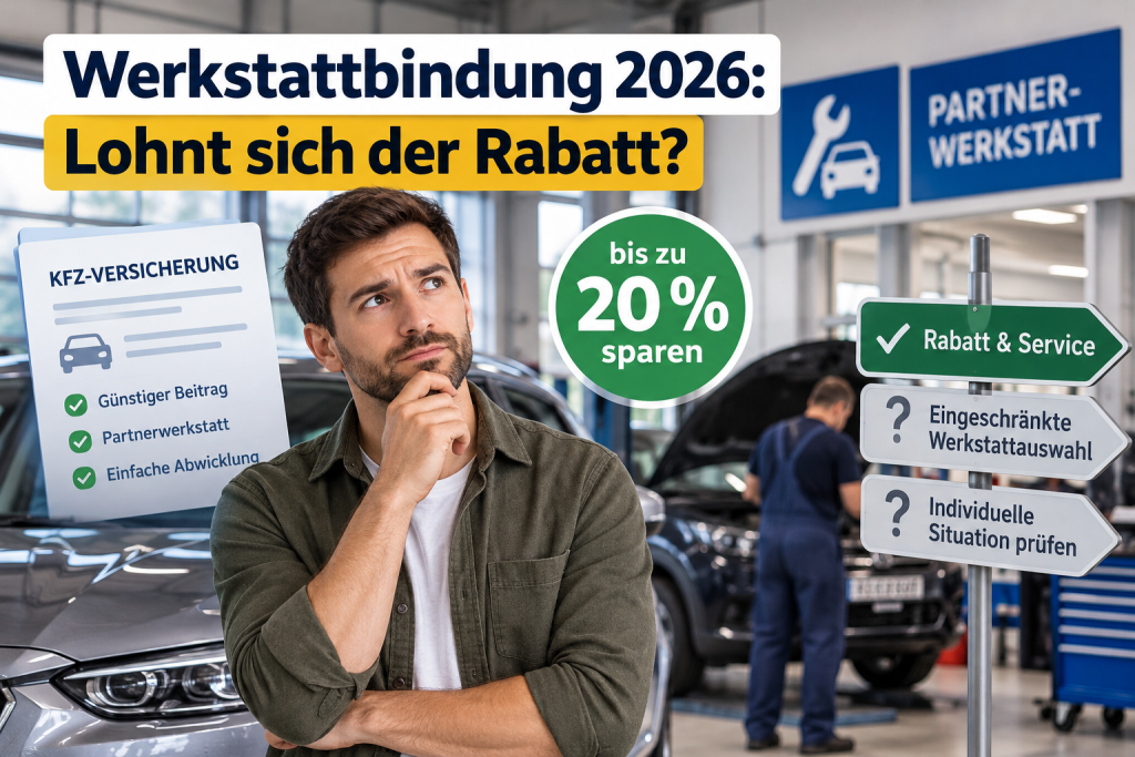 Werkstattbindung 2026: Lohnt sich der Rabatt von 10 bis 20 Prozent?